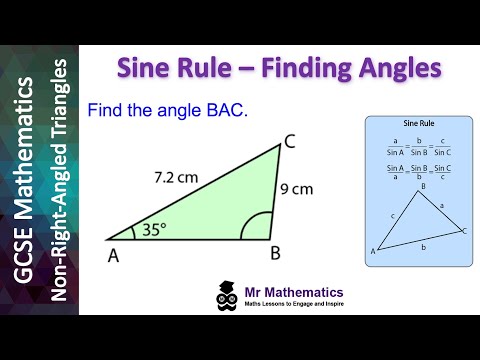 Using the Sine Rule to find Angles | Mr Mathematics