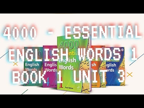 4000 - ESSENTIAL ENGLISH WORDS 1 BOOK 1 UNIT 3 [ LUGʻAT ]