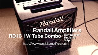 Video thumbnail for Randall RD1C 1W Tube Combo - Demo by Brett Kingman