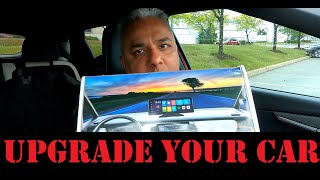 PODOFO A3470 Portable Screen with Wireless Android Auto and Apple Carplay Setup and Review