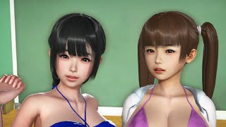 【ロリキャラ①】マクロビキニで激しく乳揺れロリ顔のダンス練習