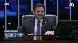 Davi rebate acusação de revista e diz que vai agir para esclarecer caso