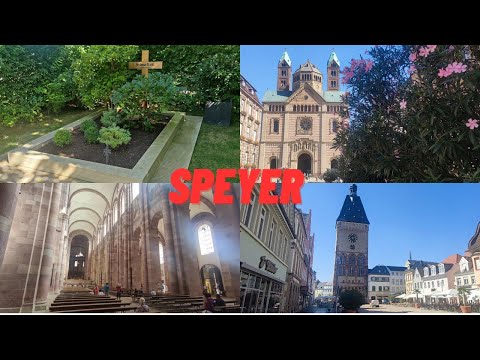 Speyer Pfalz - Urlaub in Deutschland 2023 Teil 13 - Sehenswürdigkeiten Altstadt Dom Helmut Kohl