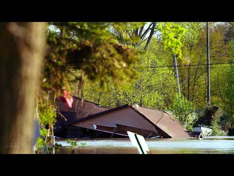 05-21-2020 Sanford, MI - Incredible Destruction In Sanford - Sanford Dam Collapse and Failure