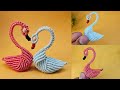 DIY Handmade Macrame 3d Swan Tutorial Macrame Bird Keychain