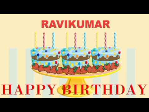 Happy birthday Ravi Kumar neme logo editor maker
