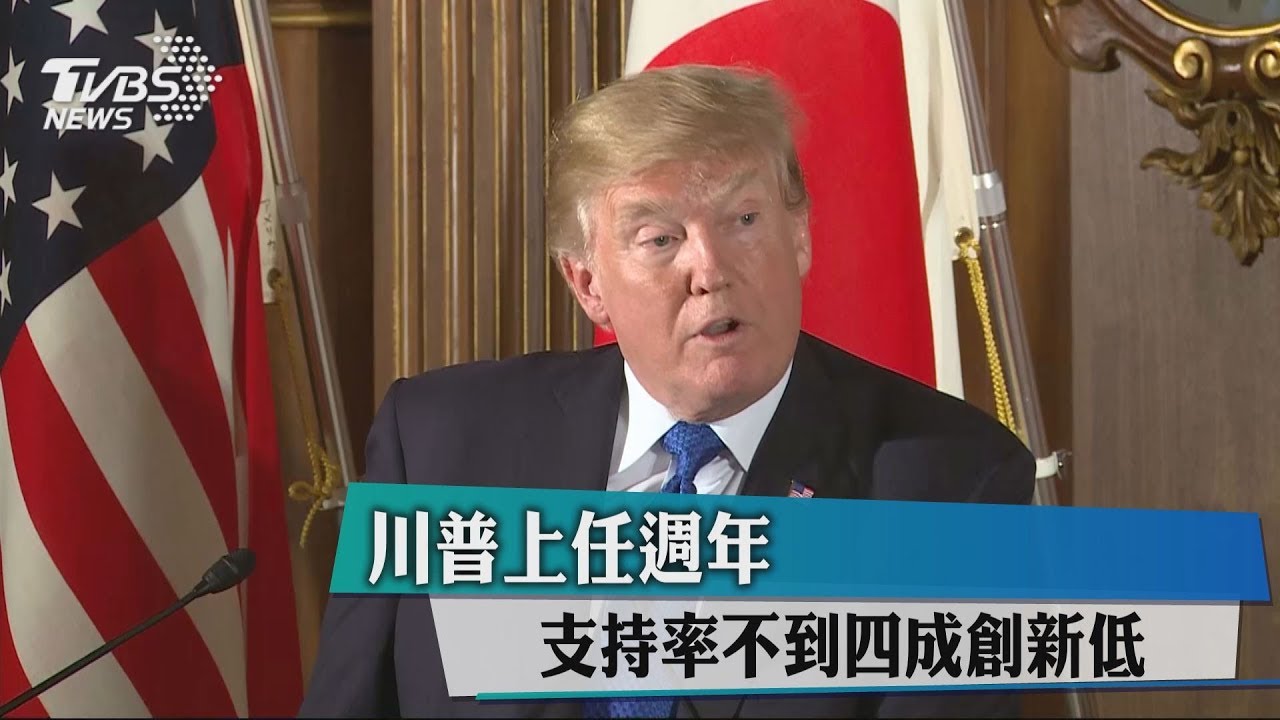 川普上任週年! 支持率不到4成創新低