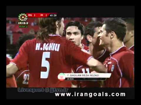iraq VS iran 1-1 Gholamreza Rezaei.AFC 2011.wmv