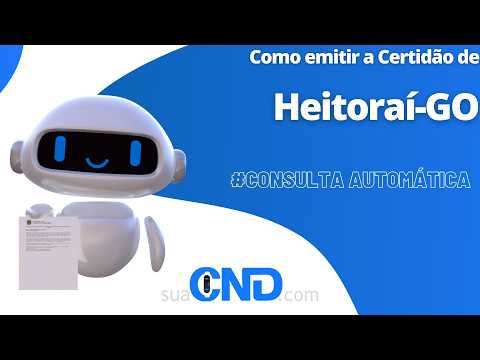 Como emitir a certidão negativa de Heitoraí-GO  em apenas 2 minuto! :)
