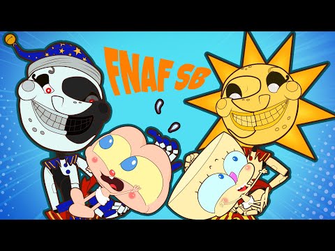 Mongo e Drongo Bebês na Creche de FNAF Security Breach. Five Nights at Freddy's SB Desenho Animado