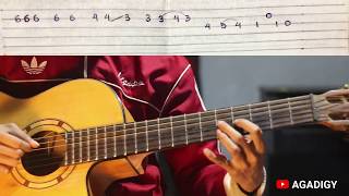 Melody Tamally Maak - Acoustic Guitar (With Tab & Chord) | تملى معاك
