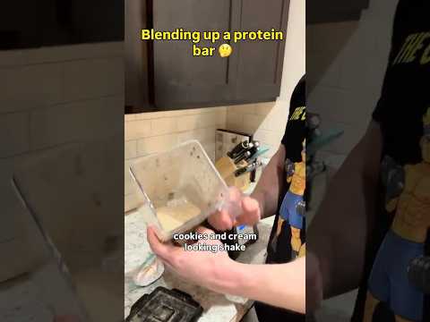 What If We Blend A Protein Bar?#blueunicorn #silly #fun