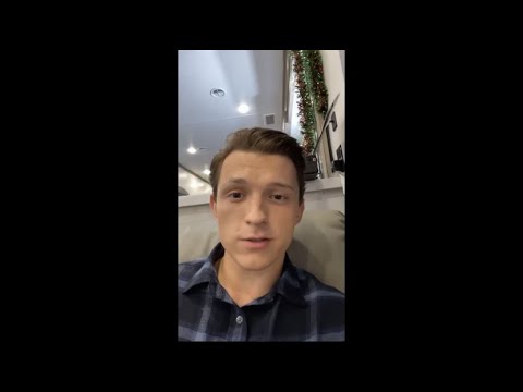 Tom Holland On His Instagram Story Today (12/8/20)