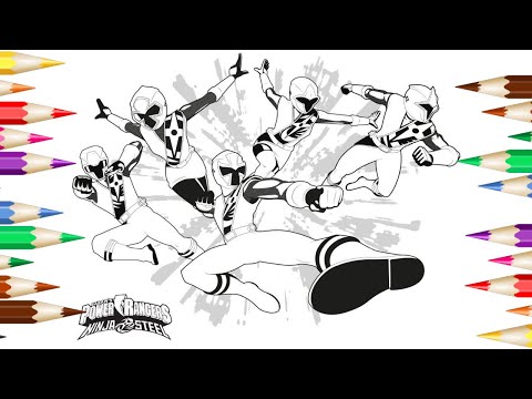 Coloring Pages Power Ranger Ninja Steel