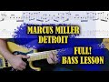MARCUS MILLER - DETROIT - FULL - TAB - LESSON