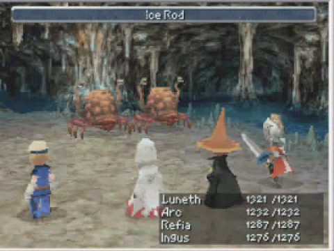 Let's Play Final Fantasy III (DS) part 47: The sunken cave