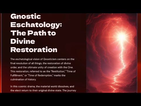 Gnostic Eschatology The Restoration to the Divine Path