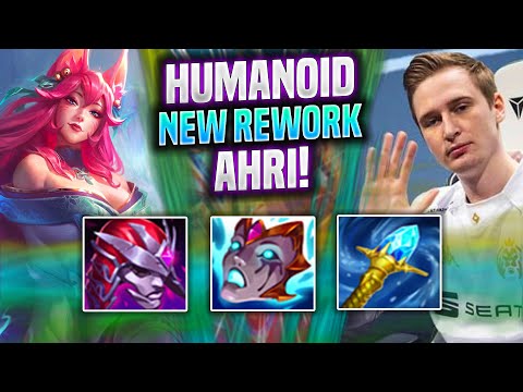 HUMANOID IS SO GOOD WITH AHRI NEW REWORK! - FNC Humanoid Plays Ahri Mid vs Viktor! | Season 2022