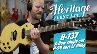 Video thumbnail for Heritage "Artisan Aged"  H-137  -  It's Yellow and its a bunch of crispy fun! - SNAMM 2019 by 60 Cycle Hum