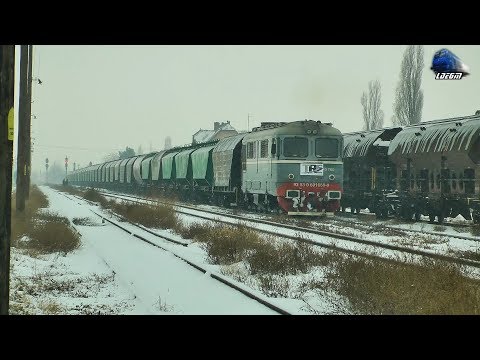 LDE2100 60-1660-9 & Marfar Tim Rail Cargo Freight Train in Zăpada/Snow in Gara Oradea Vest Station