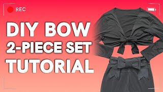 DIY Bow 2-Piece Set Full Tutorial | BEGINNER FRIENDLY 