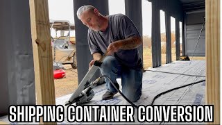 Building Interior Walls for 8-Pen Chicken Coop | Step 6 of 40-Foot Shipping Container Build