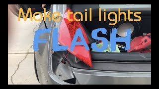 How to make tail lights flash (EASY)