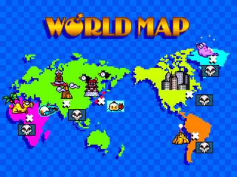 Bomberman World 1992 (Arcade) 2P Cooperative Playthrough