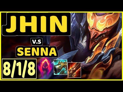 JHIN vs SENNA - 8/1/8 KDA BOTTOM ADC GAMEPLAY - BR Ranked MASTER