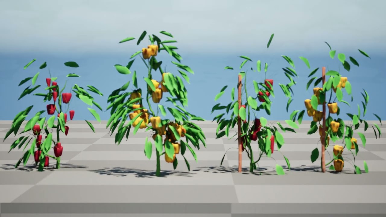 Realistic 3D Capsicum Plant 3D Model