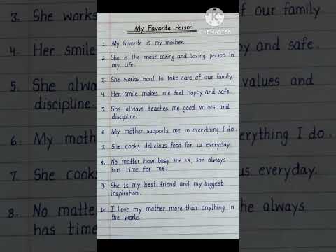 10 Line Essay On My Favourite Person I Essay On My Favourite Person I #shorts #ytshorts #essay