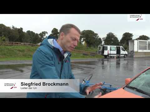 Crashtest Fahrrad gegen Auto