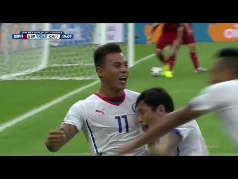 ⚽🇨🇱 Gol Eduardo Vargas - Chile 1-0 España, Mundial Brasil 2014