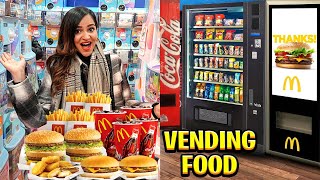Living on VENDING MACHINE Foods for a DAY 😲