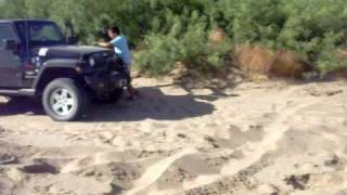 JEEP PULLS OUT TRUCK