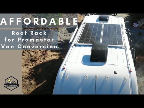 Ram Promaster Van Conversion Affordable Roof Rack Install | Easy DIY Van Build Ideas