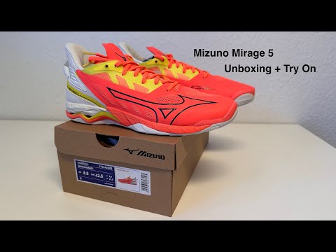 Mizuno Mirage 5 | Unboxing + Try On | 4k | rot Nflameblackbolt2neon | Volleyballschuhe