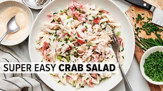 CRAB SALAD that's super easy and a lunchtime favorite!