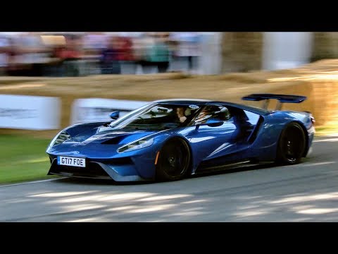 The last Ford GT run on Sunday at Goodwood Festival of Speed 2017