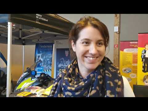 Un stand sécurité routière au salon de la moto de Saint Avold