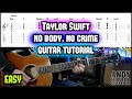 How to play Taylor Swift no body, no crime Guitar Tutorial Lesson