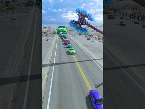 Colorful Small To Giant Cars vs Hammer #113