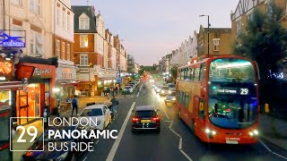 London Bus Ride | Route 29 | Wood Green in North London to Trafalgar Square in the twilight