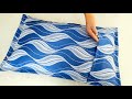 Simple Pillow Cover Cutting Stitching DIY RuffleFrill Envelope Cushion Cover From Leftover Fabric