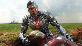Iron Man Vs Cyborg -Iron Man Dies  - The Avengers (2012) Movie Clip HD [FanMade ] 