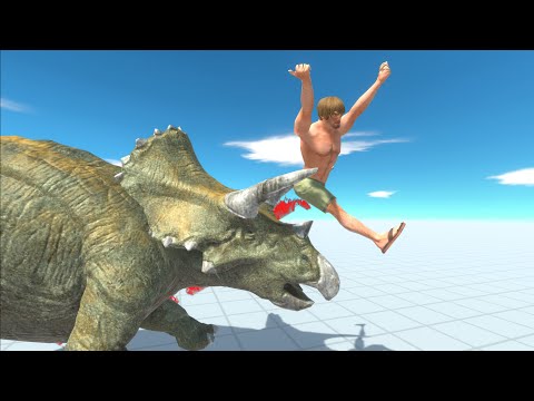 Minas Tirith archers vs dinosaur army | Animal Revolt Battle Simulator