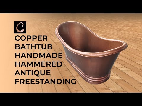 Copper Bathtub Handmade Antique Freestanding