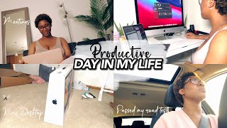 A productive day vlog - Passed my road test and got a new Imac