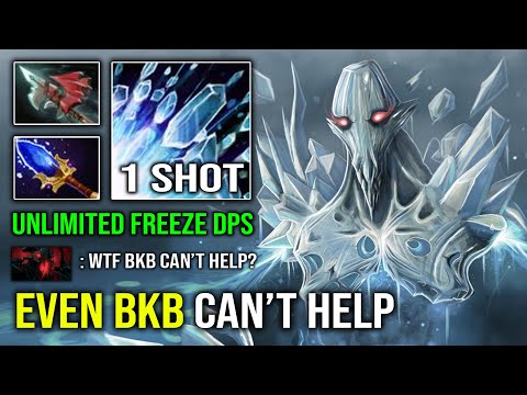 100% Anti HP Regen 1 Shot Ice Blast Solo Mid Ancient Apparition Even BKB Can't Help Dota 2