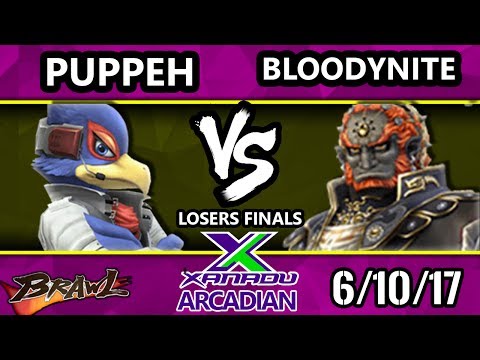 Brawl - Puppeh (Falco) Vs. Bloodynite (Ganondorf) Spring Arcadian Losers Finals